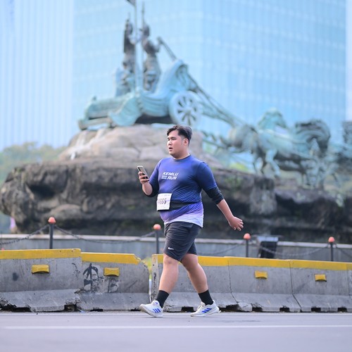 Race photo from KEMLU RUN 2026