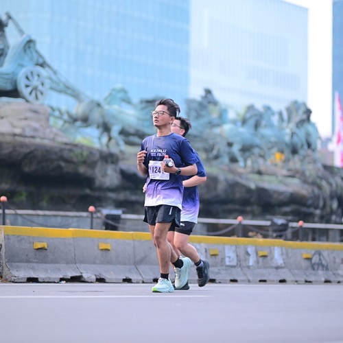 Race photo from KEMLU RUN 2026