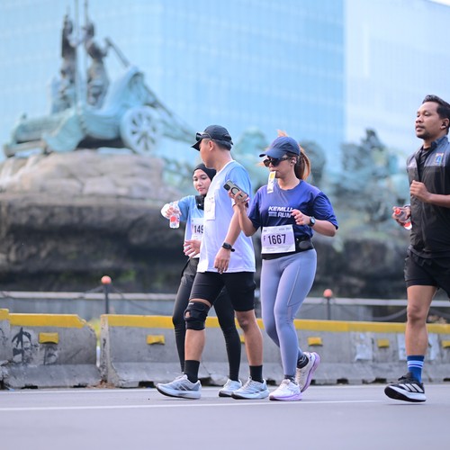Race photo from KEMLU RUN 2026