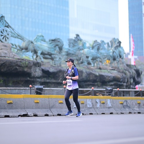 Race photo from KEMLU RUN 2026