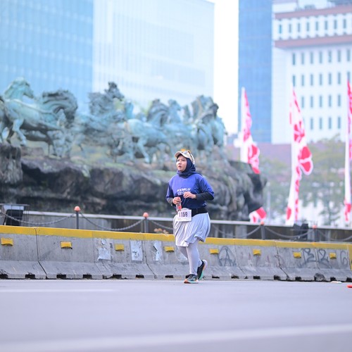 Race photo from KEMLU RUN 2026