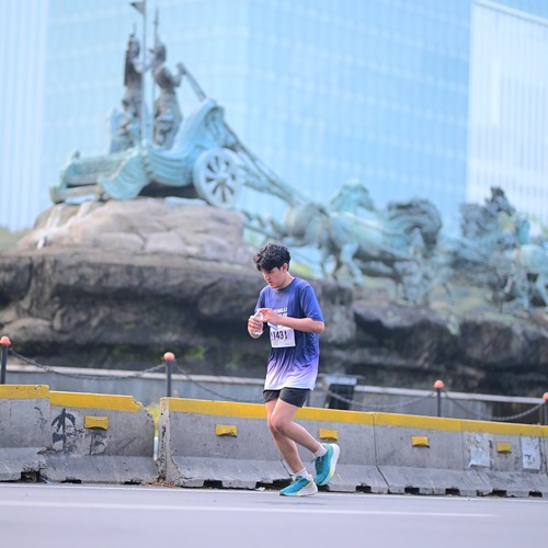 Race photo from KEMLU RUN 2026