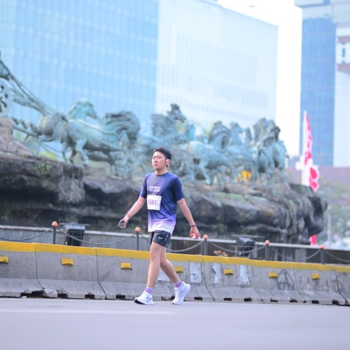 Race photo from KEMLU RUN 2026