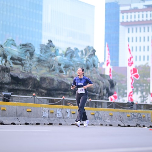 Race photo from KEMLU RUN 2026