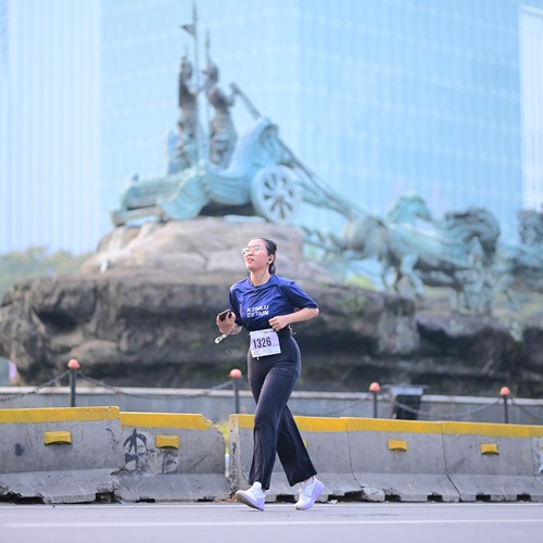 Race photo from KEMLU RUN 2026
