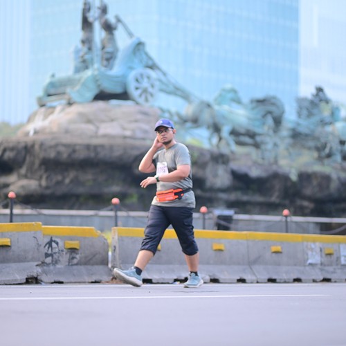 Race photo from KEMLU RUN 2026