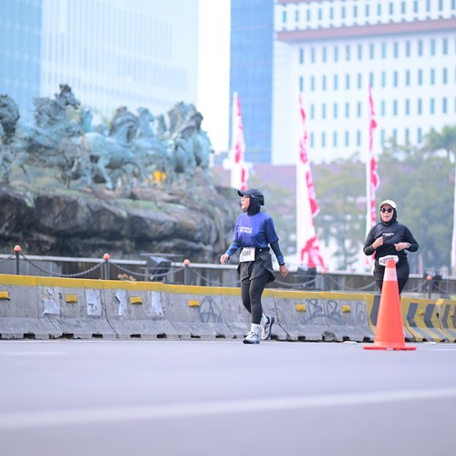 Race photo from KEMLU RUN 2026