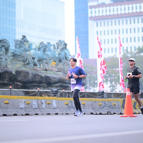 Race photo from KEMLU RUN 2026