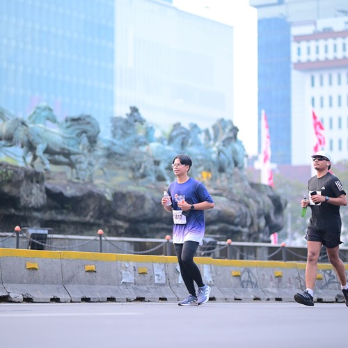 Race photo from KEMLU RUN 2026