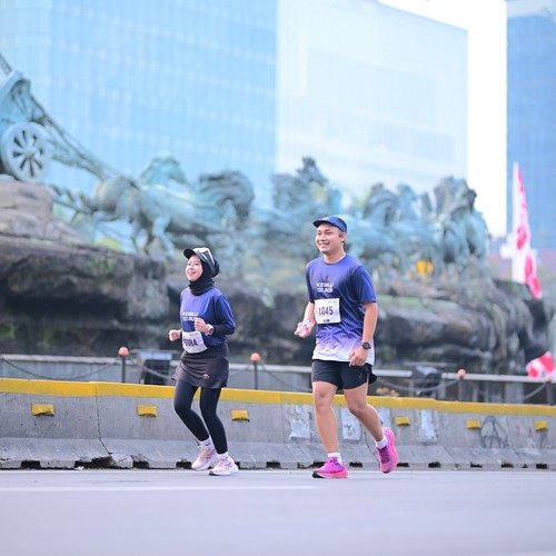 Race photo from KEMLU RUN 2026