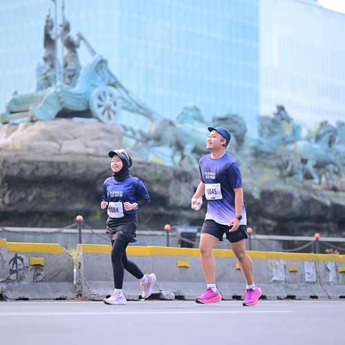 Race photo from KEMLU RUN 2026