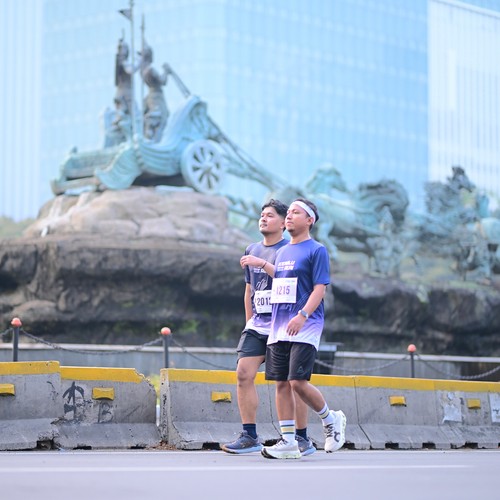 Race photo from KEMLU RUN 2026