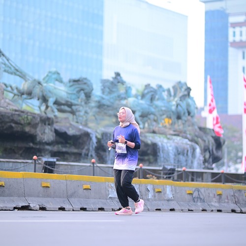 Race photo from KEMLU RUN 2026