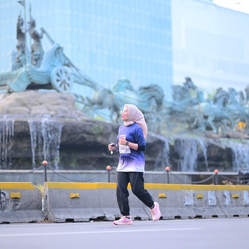 Race photo from KEMLU RUN 2026