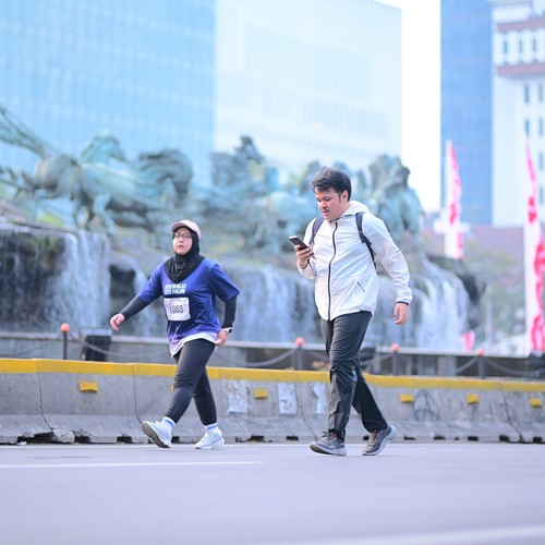 Race photo from KEMLU RUN 2026