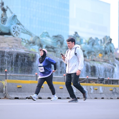 Race photo from KEMLU RUN 2026