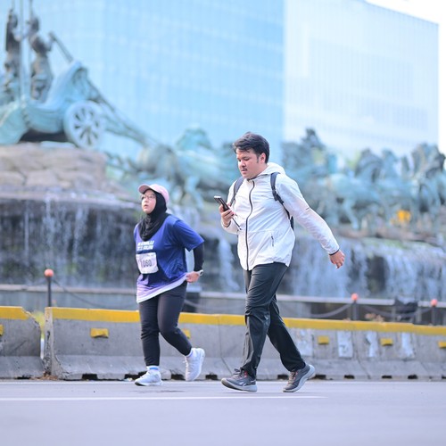 Race photo from KEMLU RUN 2026