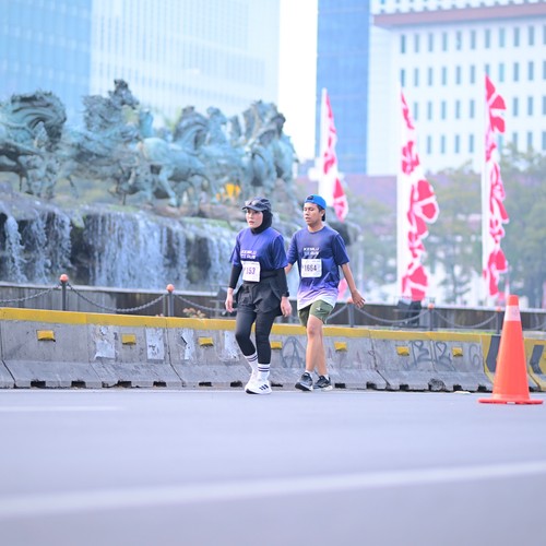 Race photo from KEMLU RUN 2026