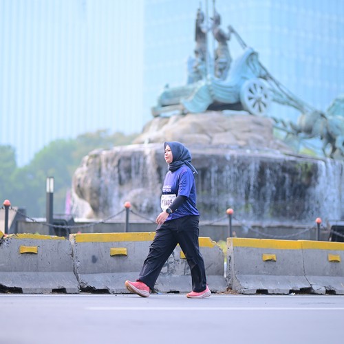 Race photo from KEMLU RUN 2026