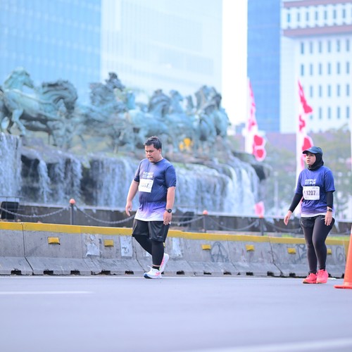 Race photo from KEMLU RUN 2026