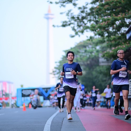 Race photo from KEMLU RUN 2026