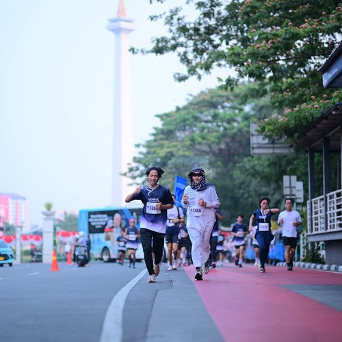 Race photo from KEMLU RUN 2026