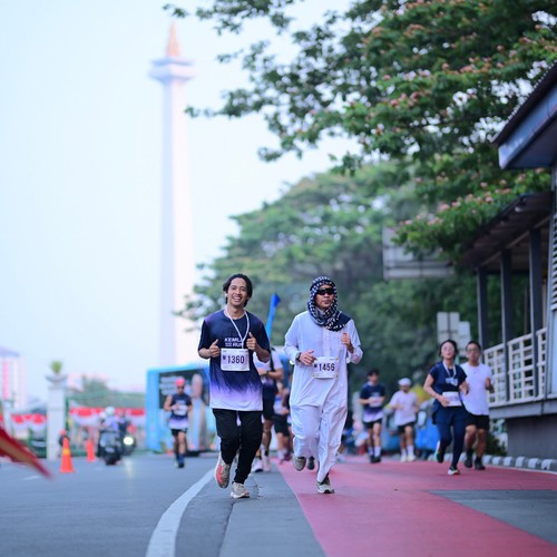 Race photo from KEMLU RUN 2026