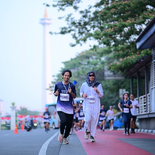 Race photo from KEMLU RUN 2026