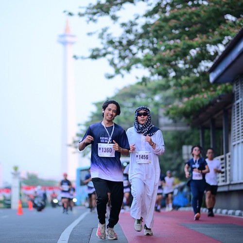 Race photo from KEMLU RUN 2026