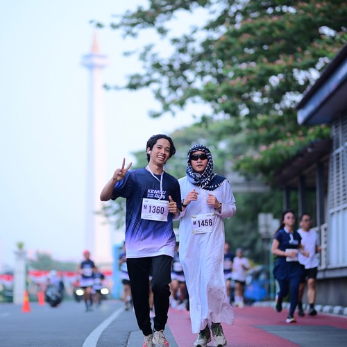 Race photo from KEMLU RUN 2026