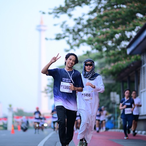 Race photo from KEMLU RUN 2026