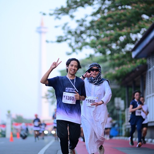 Race photo from KEMLU RUN 2026