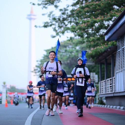 Race photo from KEMLU RUN 2026