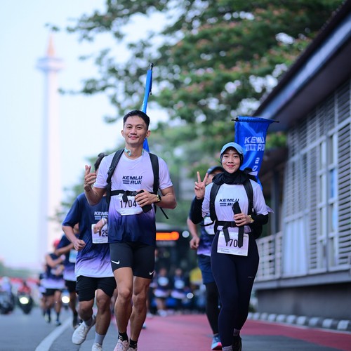 Race photo from KEMLU RUN 2026