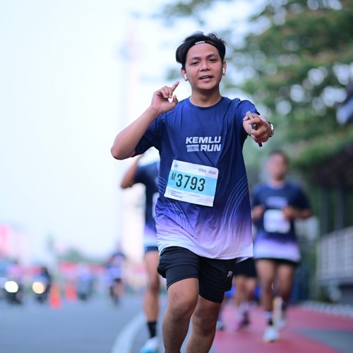 Race photo from KEMLU RUN 2026