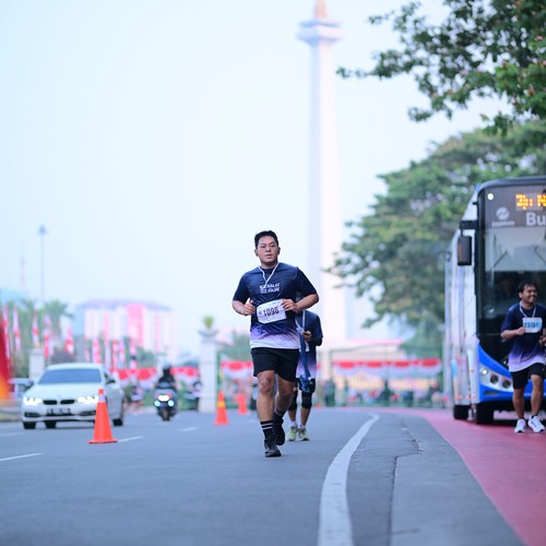 Race photo from KEMLU RUN 2026