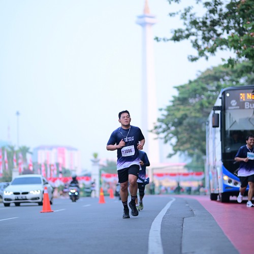 Race photo from KEMLU RUN 2026
