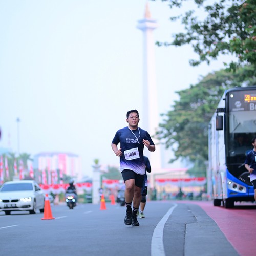 Race photo from KEMLU RUN 2026