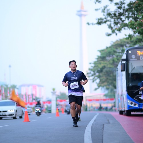 Race photo from KEMLU RUN 2026