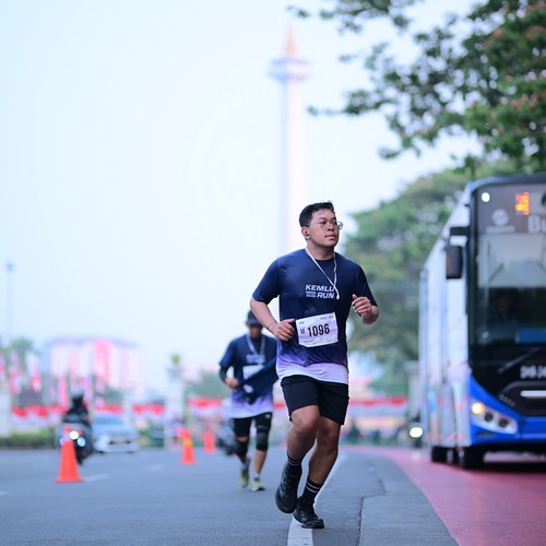 Race photo from KEMLU RUN 2026