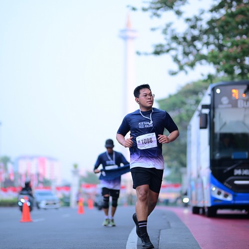 Race photo from KEMLU RUN 2026