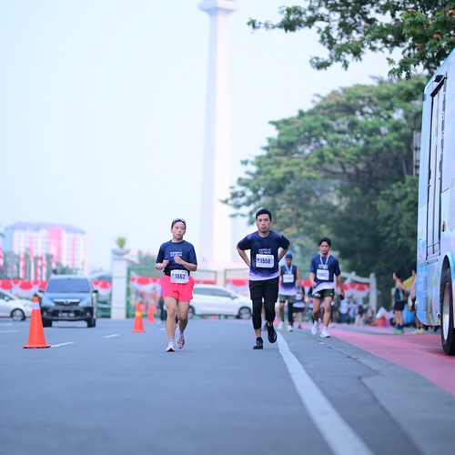Race photo from KEMLU RUN 2026