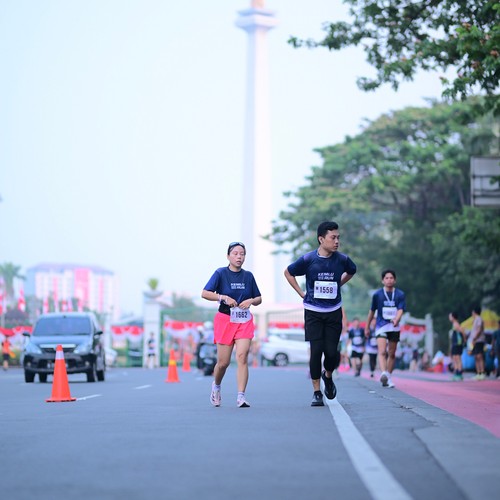 Race photo from KEMLU RUN 2026