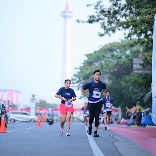 Race photo from KEMLU RUN 2026