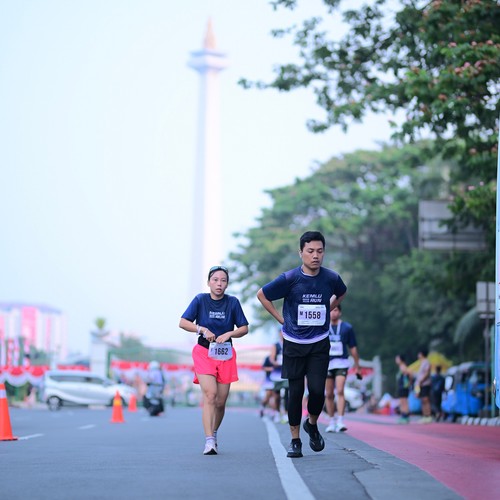 Race photo from KEMLU RUN 2026