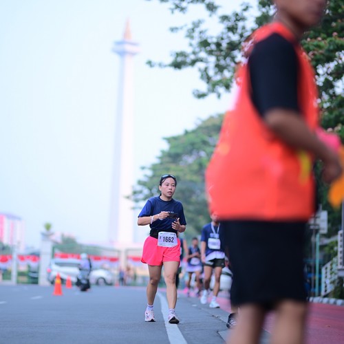 Race photo from KEMLU RUN 2026