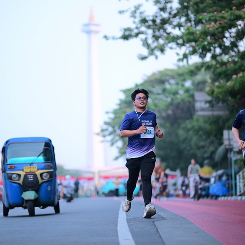 Race photo from KEMLU RUN 2026