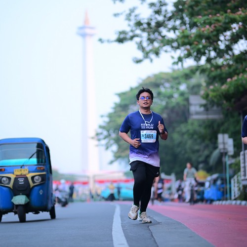 Race photo from KEMLU RUN 2026
