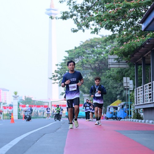 Race photo from KEMLU RUN 2026