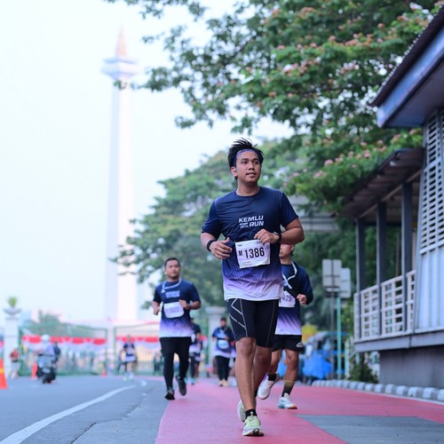 Race photo from KEMLU RUN 2026